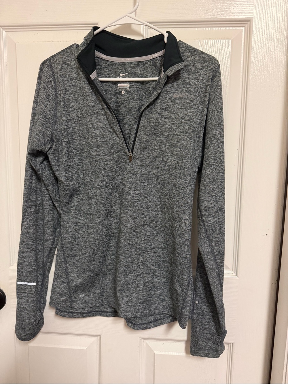 Nike Women’s Gray Quarter-Zip Performance DryFit